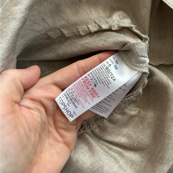 Topshop Iridescent White Mini Skirt NWT 6 - Picture 4 of 4